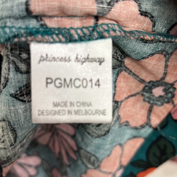 MODCLOTH X Princess Highway Linen Floral 2 Piece Set Size 8 - Picture 8 of 12